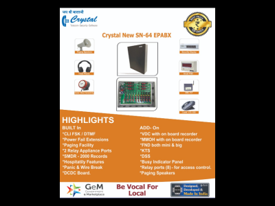 CRYSTAL EPABX SN SERIES UP TO 64 PORTS